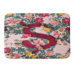 Deny Designs Burcu Korkmazyurek Summer Botanical Monogram Memory Foam Bath Mat - 1 of 4