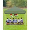 10x10 Pop Up Canopy Tent, Outdoor Tent with 3 Adjustable Height, Easy Set Up Canopy with 4 Sandbags & Carrying Bag for Camping, Parties,Outdoor Events - 3 of 4
