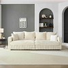 Dexmalle 104.3" Comfy Corduroy 4-Seat Sofa with Soft Pillows,Living Room/Apartment,Beige - 2 of 4