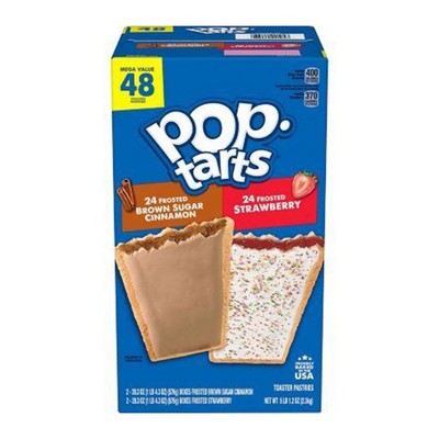Pop-Tarts Frosted Variety Pack, 48 ct. Brown Sugar Cinnamon & Frosted Strawberry