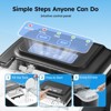 Mojgar Ice Maker Countertop, Portable Ice Machine with Carry Handle, 26Lbs Per Day, 9 Cubes Ready in 6 Mins - 3 of 4