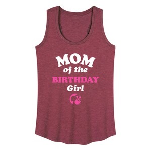 Women's - Barbie - Mom of The Birthday Girl Graphic Racerback Tank - 1 of 4