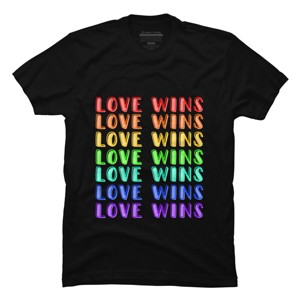 Adult Design By Humans Humans Love Wins Pride Repeat By CNTT668 T-Shirt - 1 of 2
