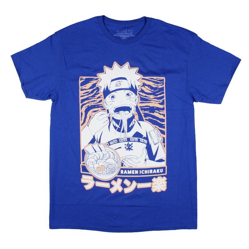 Naruto Shippuden Mens' Ramen Ichiraku Poster Style Anime Graphic T-Shirt Adult, 1 of 4