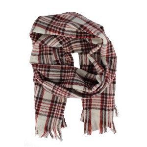 Clear Creek Men's Soft Plaid Winter Scarf with Fringe - 1 of 3