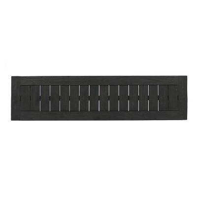 Kemp 49 lb Sandblast Dark Gray Acacia Wood Outdoor Bench