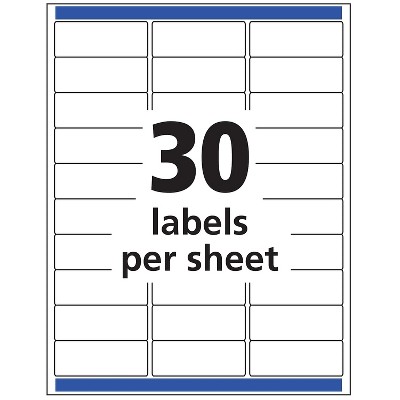 Avery Clear Easy Peel Mailing Labels Inkjet 1 x 2 5/8 300/Pack 18660