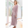 ADR Women's Zip Up Robe with Hood, Women's Long Zipper Robe, Warm Cozy Hooded Bathrobe - 2 of 3