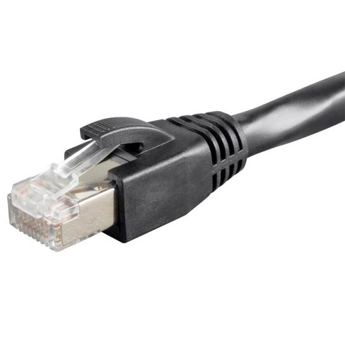 Monoprice Cat6 Ethernet Network Patch Cable - 50 feet - Black | 23AWG,  F/UTP, CMP, Plenum rated - Entegrade Series