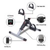 TRAKK Mini Exercise Bike, Under Desk Bike Pedal Exerciser Portable Foot Cycle Arm & Leg Peddler Machine with LCD Screen - 2 of 4