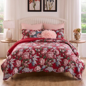 Greenland Home Fashions Millie 3-Piece King/Cal King Quilt Set, 105x95 Inch - 1 of 4