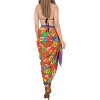 LA LEELA Women's Summer Beach Bikini Wraps Swimwear Cover up Wrap Skirt Bathing suit Swimsuit Sarong for Women One Size Red, Bird - 3 of 4