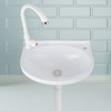 Topteng Wall Mounted Sink with Faucet Hole - For Bathroom & Outdoor Garden - 2 of 4