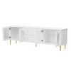 NicBex TV Stand for 80 Inch TV,TV Entertainment Center with  2 Drawers and 2-Fluted Glass Door  Cabinets,Modern TV Console Table for Living Room - 4 of 4