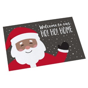 Personalization Mall Ho! Ho! Home Santa Personalized Christmas Doormats - 1 of 1
