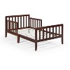 Dronkon Wood Toddler Bed Walnut - 3 of 4