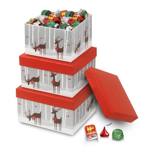 755 Pcs Christmas Gift Tin With Hershey's Holiday Chocolate Candy Mix (11.5  Lbs) : Target