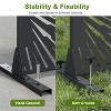 Dovelina Metal Outdoor Privacy Screen Freestanding Patio Decorative Screens - 72"x47", Black, Frank - 4 of 4