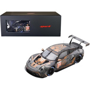 Porsche 911 RSR-19 #99 "Hardpoint Motorsport" GTE Am "24H of Le Mans" (2022) with Acrylic Display Case 1/18 Model Car by Spark - 1 of 3
