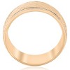 Pompeii3 10k Yellow Gold Men's Comfort-Fit Wedding 8MM Band With Etched Finish - 2 of 4