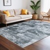 Washable Modern Abstract Rug Non Slip Low Pile Rug Soft Contemporary Throw Floor Cover Foldable Indoor Carpet for Living Room Bedroom Playroom - 2 of 4