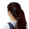 Unique Bargains Women's Heart Shape Magic Tapes Hair Pads Black 2 Pcs - 2 of 4