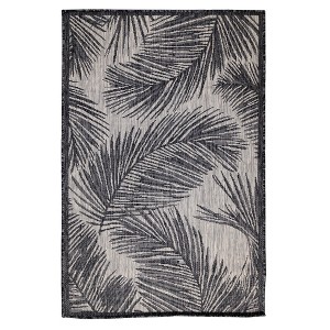 Liora Manne Carmel  Indoor/Outdoor Rug  Black.. - 1 of 4