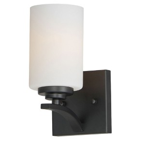 Maxim Lighting Deven 1 - Light Wall Light in  Black - 1 of 4