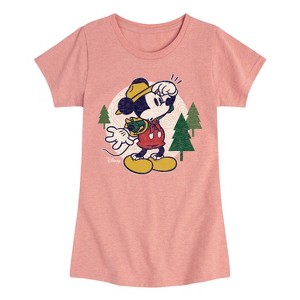 Girls' - Disney - Mickey & Friends Fitted Short Sleeve Graphic T-Shirt - 1 of 4