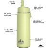 Hydrapeak 20oz Kids Stainless Steel Leak Proof Water Bottle with Straw Lid and Flexible Handle - 2 of 4
