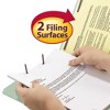 Smead Recycled Pressboard Fastener Folders, 1" Expansion, 2 Fasteners, Legal Size, Gray-Green Exterior, 25/Box - 3 of 4