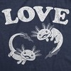 Womens Cute T Shirts Love Axolotl Funny Graphic Tees For Ladies - Crazy Dog Women's T Shirt - 2 of 4