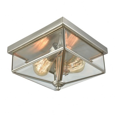 Thomas Lighting Lankford 2 - Light Flush Mount in  Brushed Nickel