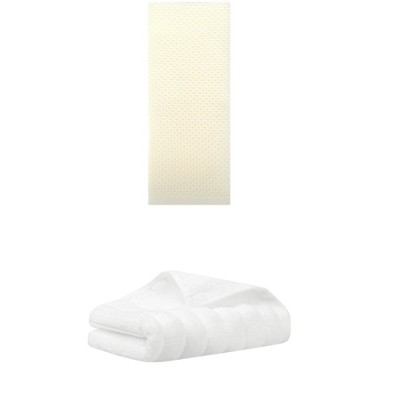 REGALWOVEN Solid Cotton Decorative Hand Towels for Bathroom Hotel and Spa 14" x 30"/13" x 30" 2 Pcs