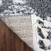 Modern Diamond Shag Polypropylene Indoor Area Rug or Runner with Fringe by Blue Nile Mills - 4 of 4