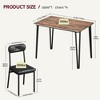Dining Table Set for 2 with Upholstered Chairs, Kitchen Table and 4 Chairs for Small Spaces and Dining Room - 2 of 4