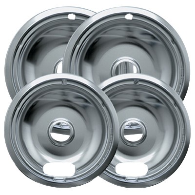 Range Kleen® Chrome Drip Bowls, Style A, 6-In. and 8-In.