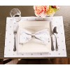 Design Imports Metallic Silver/White Reversible Polka Dot Placemat Set/4 - 4 of 4