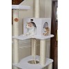 Armarkat B7301 Classic Real Wood Cat Tree In Ivory, Jackson Galaxy Approved, Four Levels With Rope Swing, Hammock, Condo, and Perch - 4 of 4