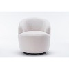 Grungis Teddy/Velvet Accent Chair,Swivel Barrel Chair with Wooden Frame,Modern Upholstered Swivel Chair Living Room Chairs for Living Room - 4 of 4