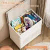 Rolling Laundry Hamper With Lid Plastic Laundry Hamper Stackable Basket Bathroom Laundry Basket - 4 of 4