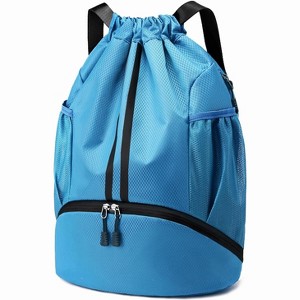 Drawstring Sports Backpack with Shoe and Wet Pockets, Water-Resistant Gym & Swim Bag for Men and Women - 1 of 4