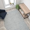 Emma and Oliver Handwoven Diamond Motif Indoor Area Rug Micro Polyester - 4 of 4
