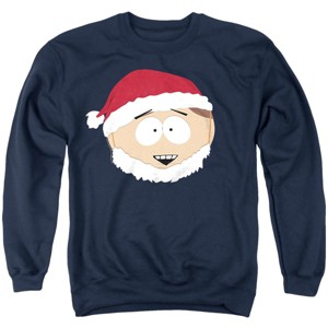 Men's South Park Cartman Christmas Santa Hat Crewneck Sweatshirt - 1 of 4