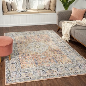 Luxe Weavers Oriental Vintage Style Floral Area Rug - 1 of 4