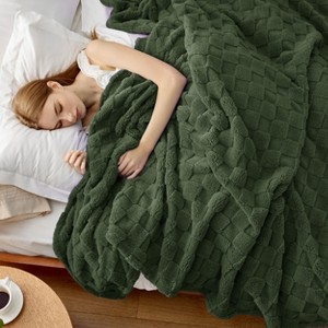 Bedsure | Cute Soft Cozy Checkered Throw Blanket for Couch - 1 of 4