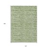 Green And Ivory Geometric Washable Indoor Outdoor Area Rug - 3 of 4