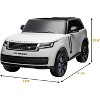 24V Officially Licensed Land Rover Ride On Car, 2-Seater w/Parent Remote Control, 3 Speeds, for Kids Ages 37-95 Month - 2 of 4
