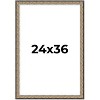 PosterPalooza | Ornate Silver Picture Frame - UV Acrylic, Foam Board Backing, Hanging Hardware - 2 of 4