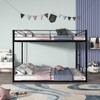 VASIP Twin over Twin Bunk Bed - Heavy-Duty Metal Frame, Space-Saving Design for Kids/Guests - Easy Assembly - 2 of 4